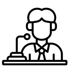 Conference  Icon Element For Design	