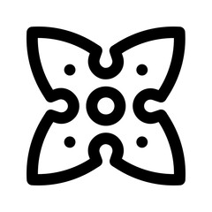shuriken line icon