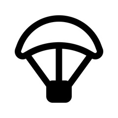 parachute line icon