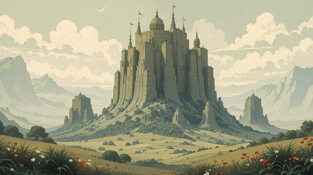 Background and illustrator - Powered by Adobe