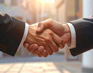 Securing Business Partnerships A Handshake of Success