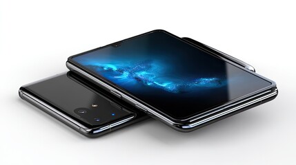 Next-Generation Foldable Smartphone: A sleek and innovative foldable smartphone design, showcasing the future of mobile technology with a vibrant display, streamlined design, and advanced features.