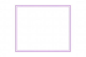 Bright purple neon frame glowing on a transparent background, perfect for adding a vibrant touch to any design