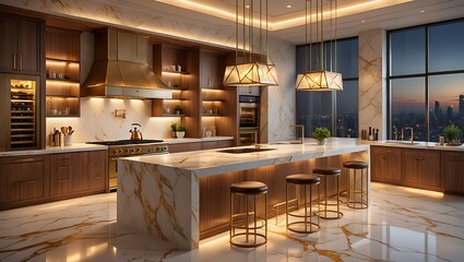 modern kitchen interior