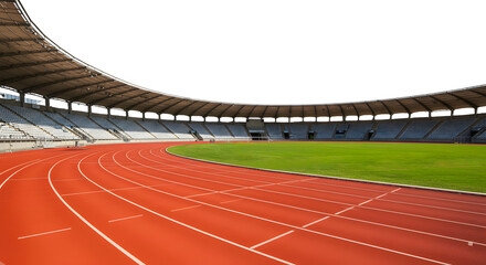 Obraz premium High-Quality PNG Stadium and Running Track for Video Us PNG