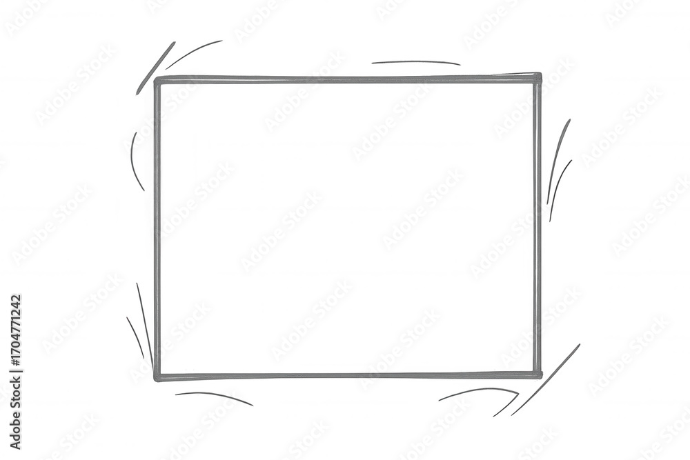 Poster transparent rectangle frame with soft edges, ideal for overlaying images or text, adds a touch of ha