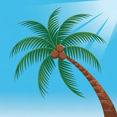 palm tree on the beach