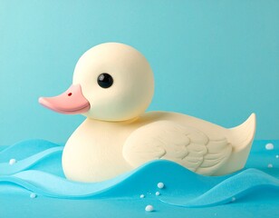 파스텔 폴리머 클레이 아기 오리 Pastel Polymer Clay Duckling
