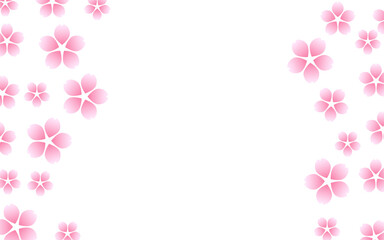 日本的なフレーム。桜の花の和風壁紙、背景。