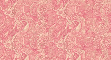 Pink paisley pattern design