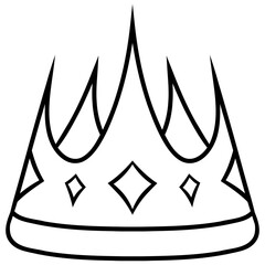 icon crown vector illustration