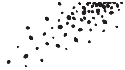 Dynamic Abstract Black Dots Pattern on a Clean White Background