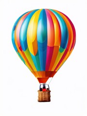 Fototapeta premium an AI Image Generator, Air Balloon Floating Against a Stunning Sunset Sky