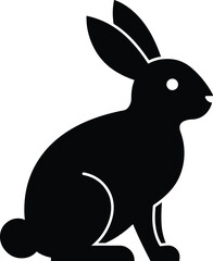 Obraz premium Striking black silhouette graphic in a clean vector style, ideal for modern design projects, digital art, and versatile visual communication.