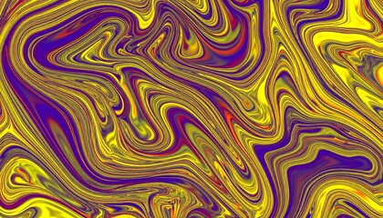 Fototapeta premium Colorful abstract swirls of vibrant yellow and purple