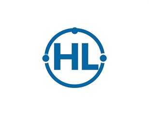 Simple, stylized initials in a circle