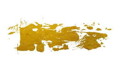 splashes of abstract brush ink golden color