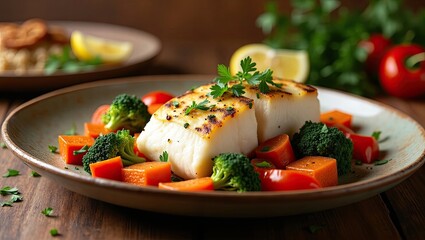 roasted chicken with vegetables
