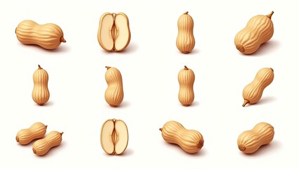 pistachio nuts isolated on white