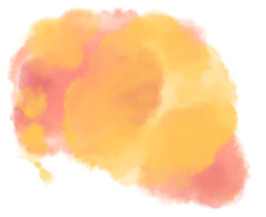 Watercolor wet painting colour blending elements dots stroke circle sphere background illustration