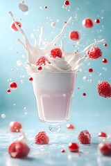 Raspberry Milk Splash