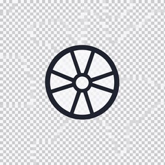 Obraz premium Elegant Wheel Icon for Web Design Simplicity and Modern Aesthetics