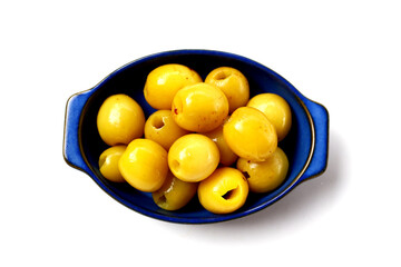 Pickled jujube fruits with a sweet and tangy flavor.
