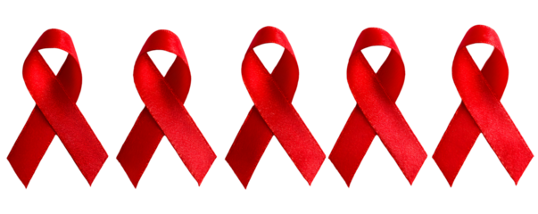 Red ribbon on the background. Pink ribbon. symbol of the fight against AIDS. Popular image for designers. Health, life, culture, medicine.