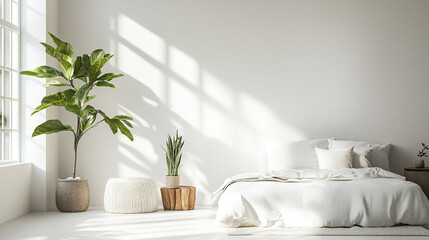 Minimalist Bedroom Bathed in Natural Light