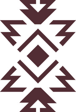 Geometric Ethnic Pattern Element