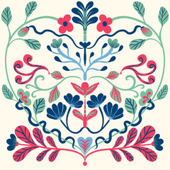 Scandinavian Floral Folk Art