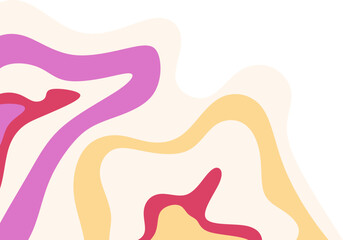 Abstract Colorful Liquid Corner Border