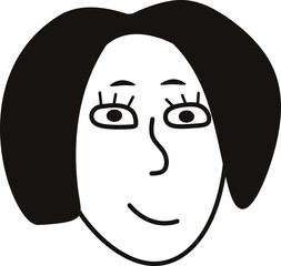 Avatar Doodle Human Face Element