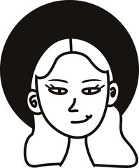 Avatar Doodle Human Face Element