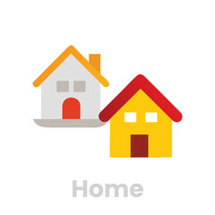 Home isolated on white background house for sale, real estate, property, mortgage, investment, construction, architecture, and family living concept