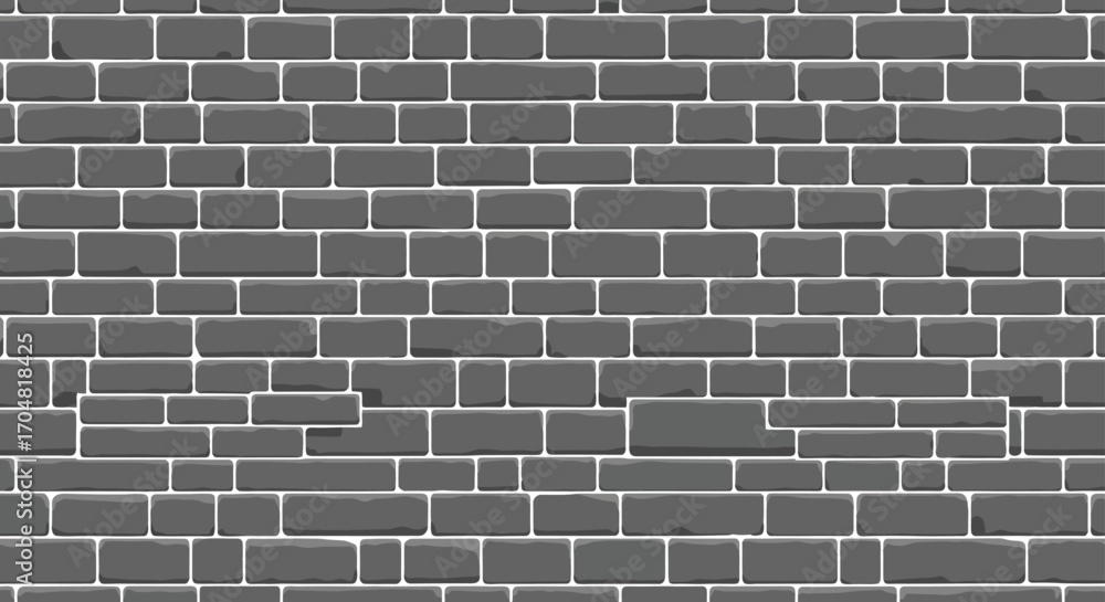 Fototapete gray brick wall background seamless texture of stone blocks for website architecture renderings in m