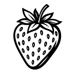 strawberry on a white background