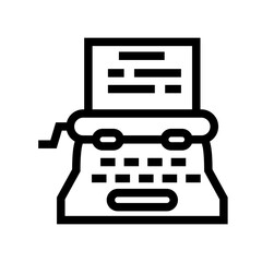 Classic Typewritter icon design