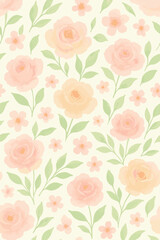 seamless background with roses
