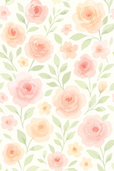 seamless background with roses