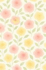 seamless background with roses