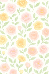 seamless pattern with roses