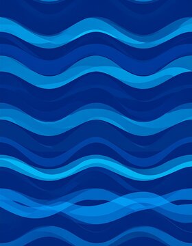 Abstract blue wavy ocean design, water texture background