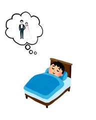 boy sleeping on a bed