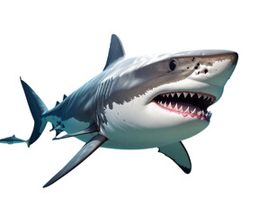 Naklejka premium great white shark