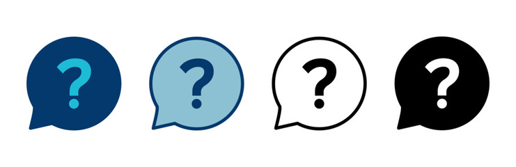 Question Icon vector isolated on white background. Question mark sign. help icon. Faq