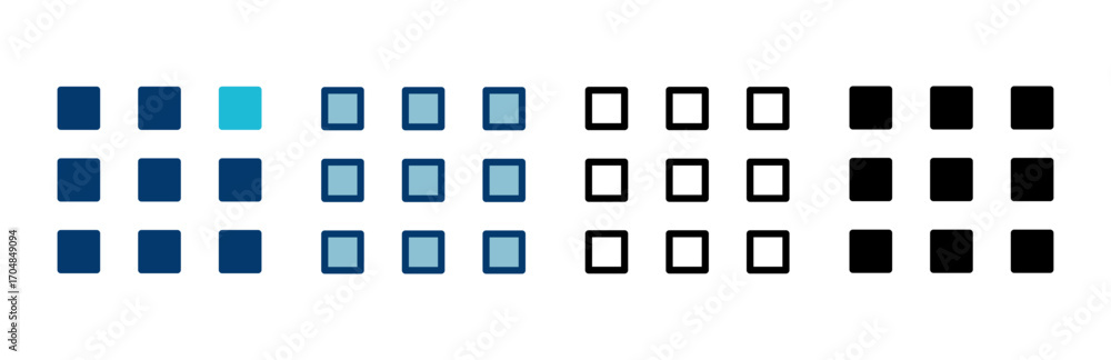 Poster menu icon vector isolated on white background. web menu icon