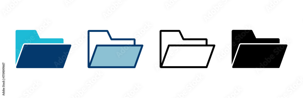 Aufkleber folder icon vector isolated on white background. folder and documents icon. icon archive