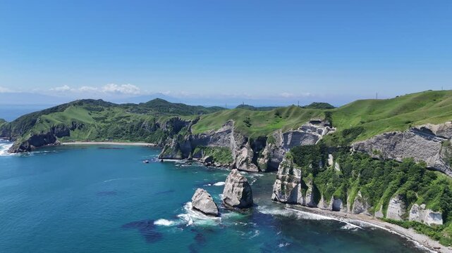 北海道室蘭市にある、トッカリショ、イタンキ浜、白鳥大橋を撮影しました。「トッカリショ」とはアイヌ語で「アザラシの岩」の意味です。