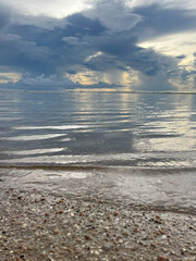 sunset over the sea